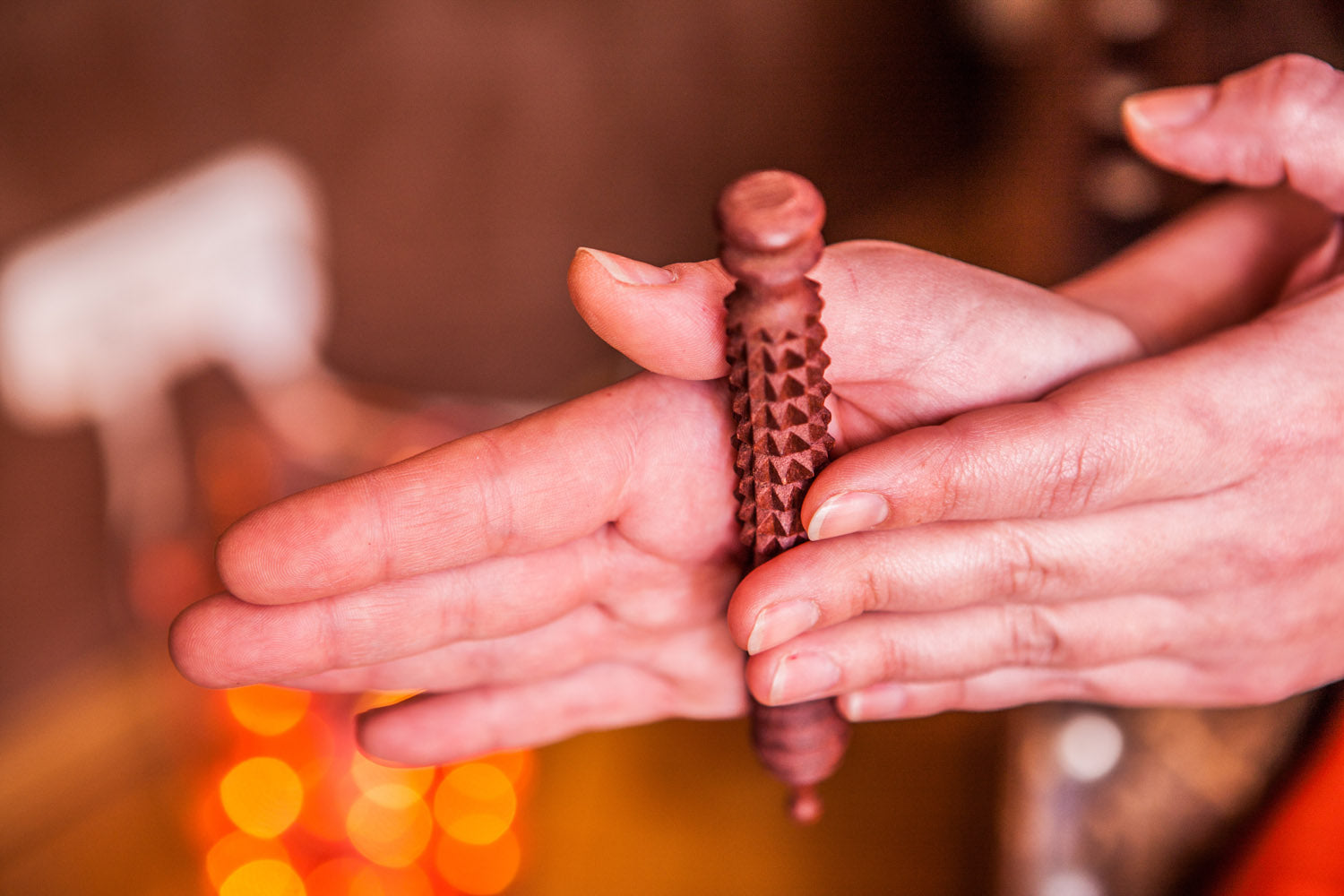 Wooden Marma Stick_Trigger Point Therapy_in use