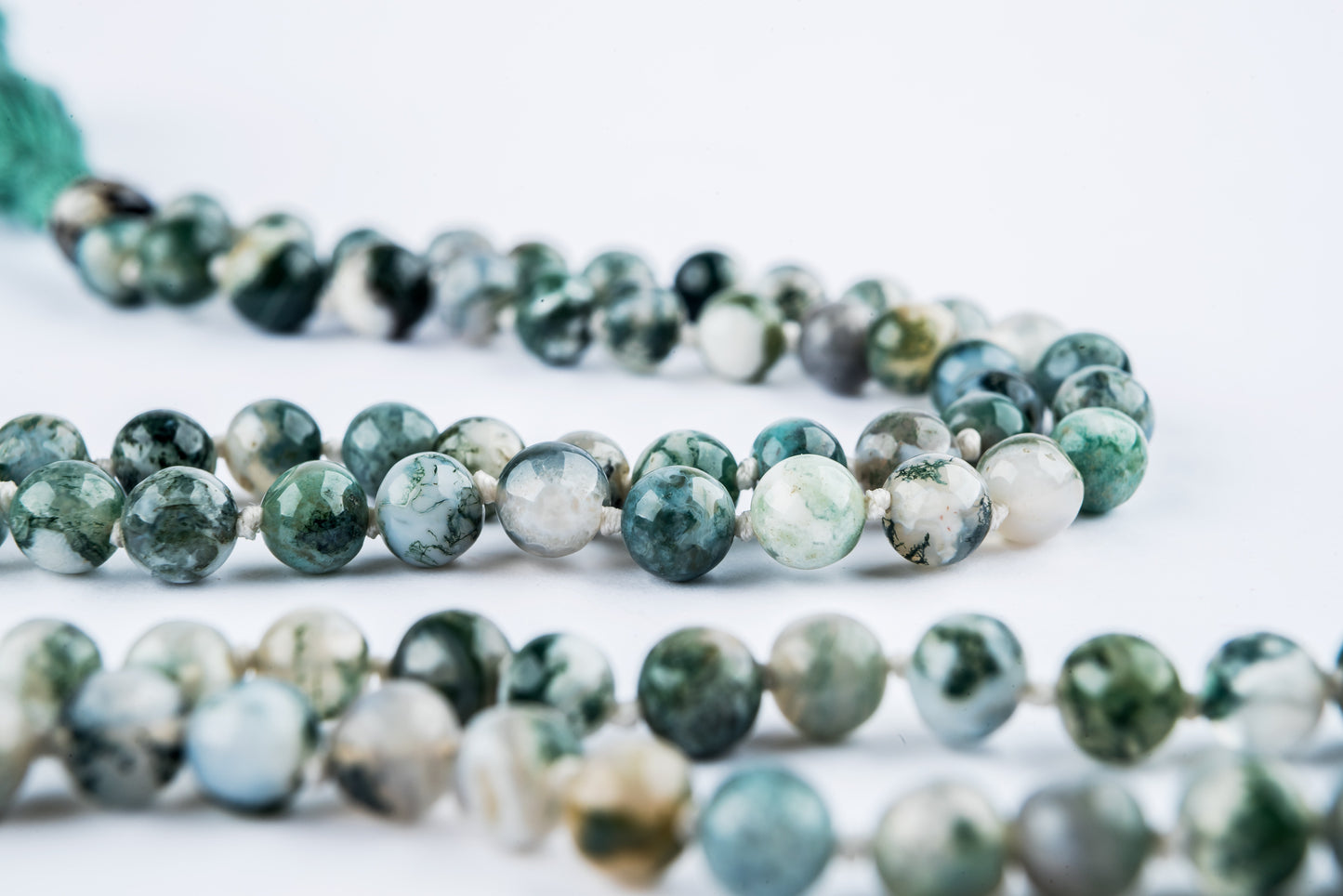 Moss Agate Japa Mala