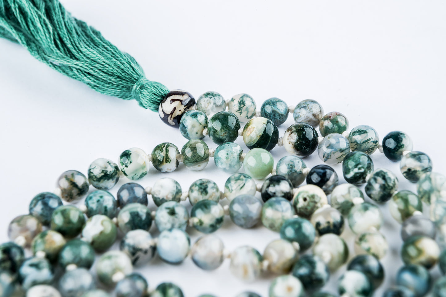 Moss Agate Japa Mala