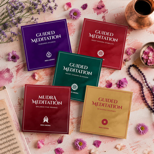 Guided meditation collection by Indu Arora